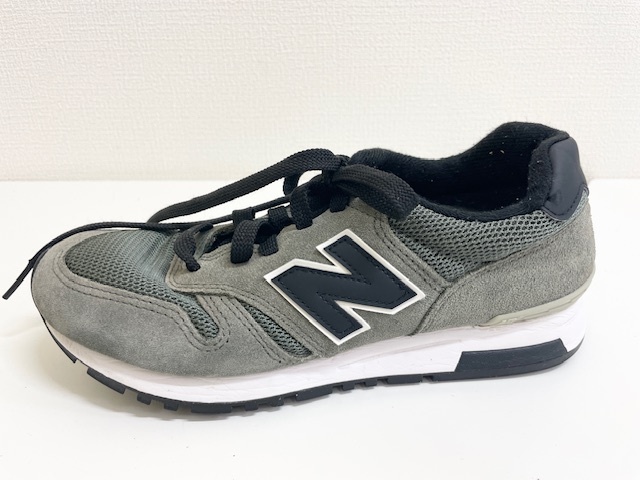 【美品】New Balance D ML565FS カーキ 24.5cm ニューバランス スエード565レディーススニーカーNew Balance◆3346_画像8