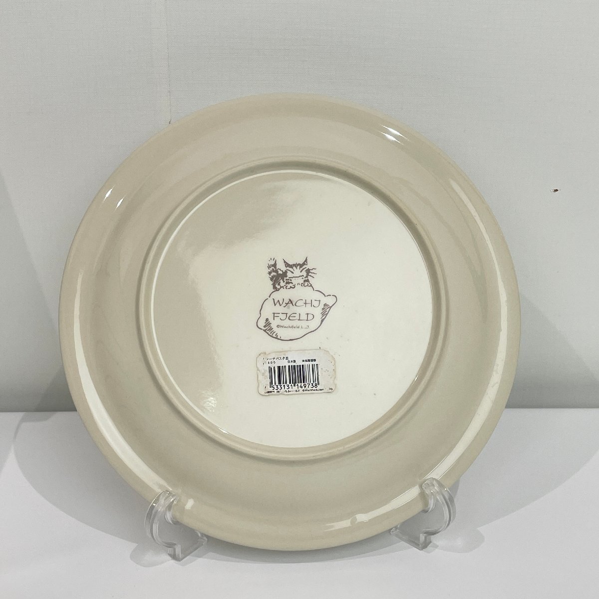 未使用◆猫のダヤン クチーナパスタ皿 23.5cm 6枚 わちふぃーるど 日本製 本体陶器製◆O0527_画像3