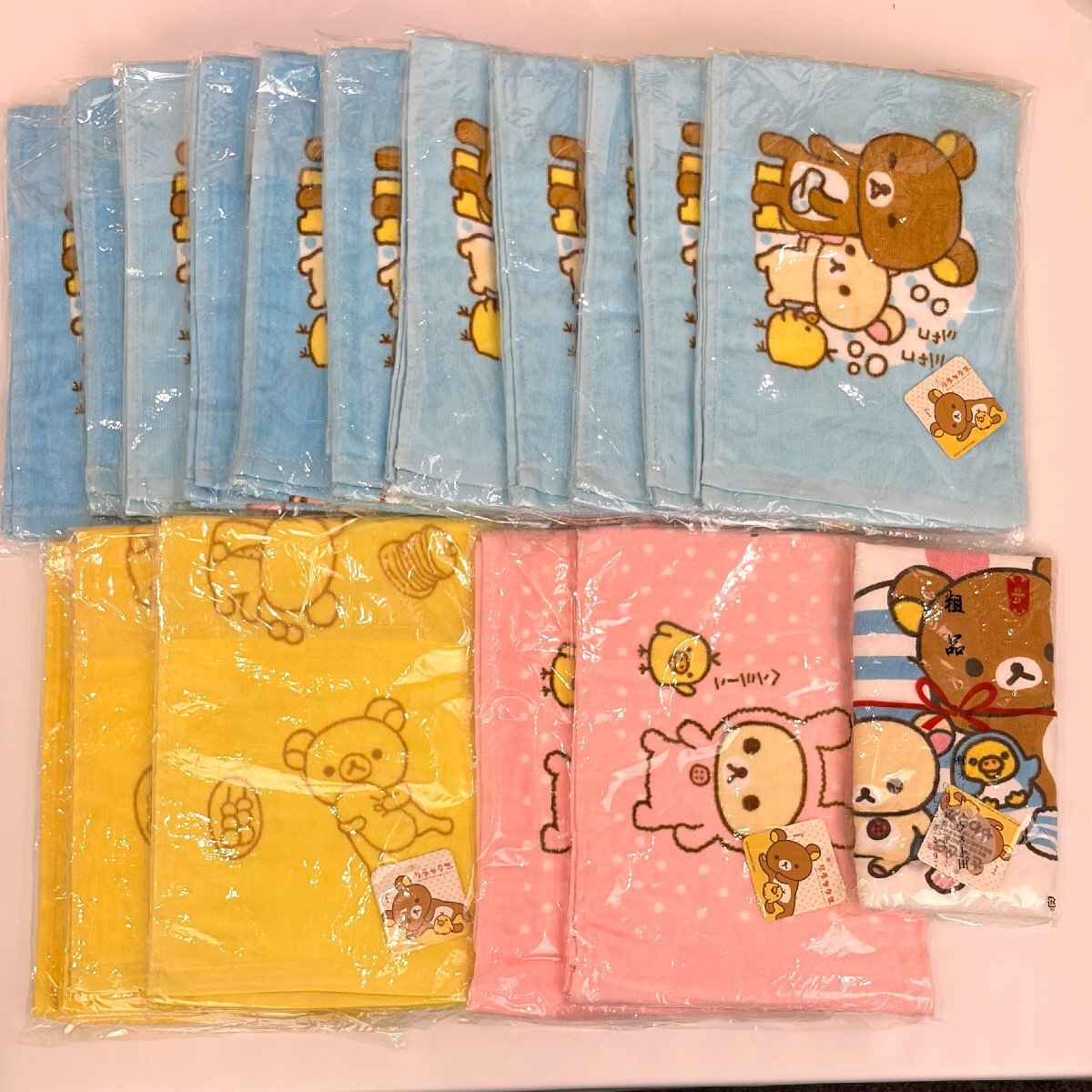 未使用◆リラックマ グッズ まとめて タオル ペンケース ランチBOX ペットボトルカバー ガラス皿 など◆F0966_画像2