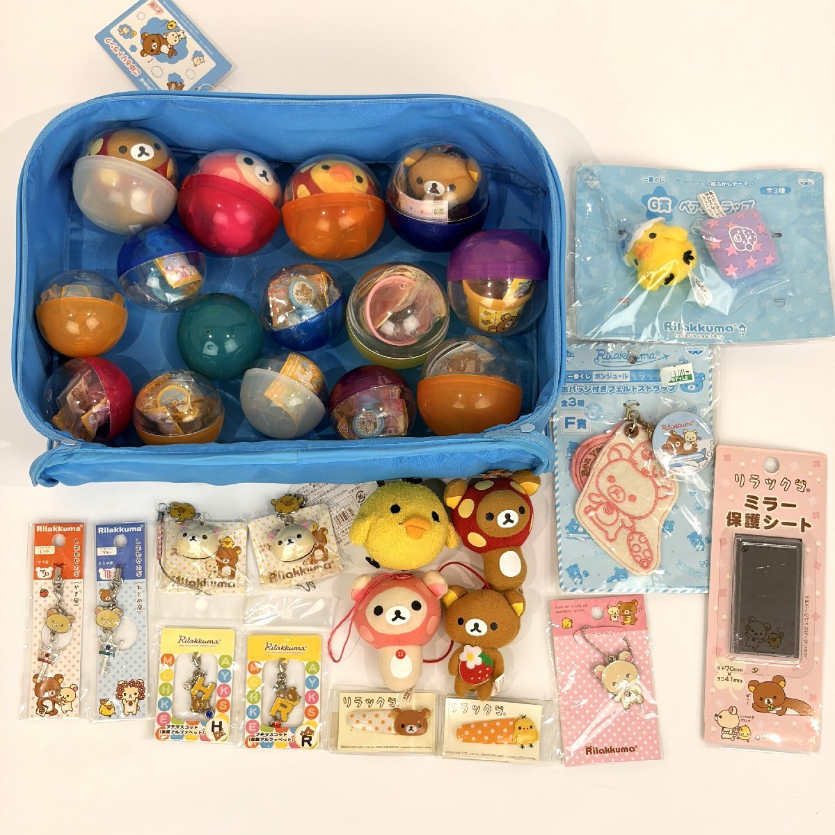 未使用◆リラックマ グッズ まとめて タオル ペンケース ランチBOX ペットボトルカバー ガラス皿 など◆F0966_画像8