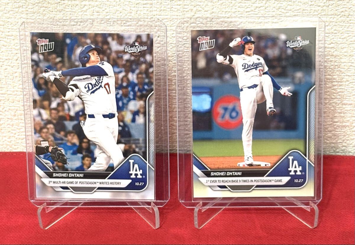 【2本塁打9出塁】大谷翔平 Topps NOW Card 903 906 2枚セット 記念カード toppsカード 野球カード ドジャース topps now 大谷_画像1