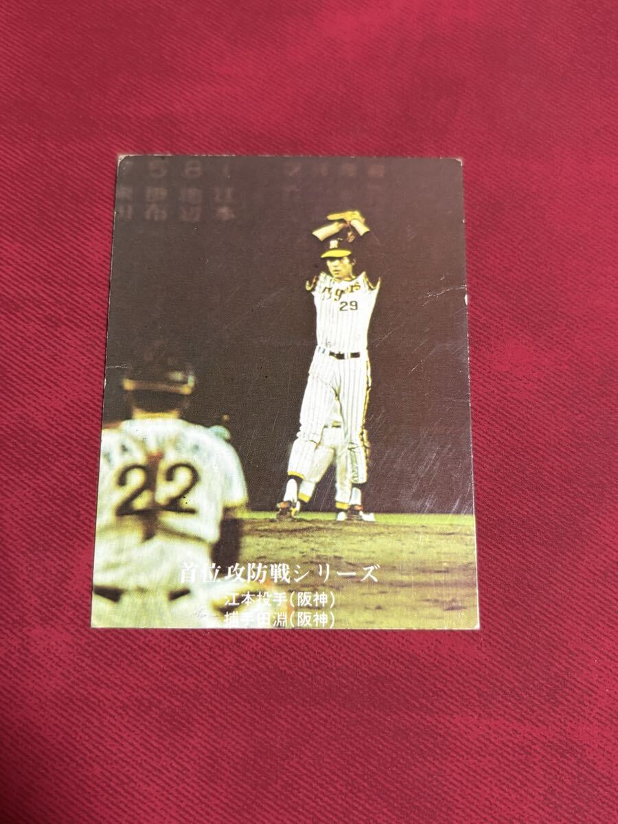 【使用済】ホームランカード カルビープロ野球カード 1976年 当時物 野球カード 1976 76年 プロ野球チップス カルビーカード 76 阪神_画像1