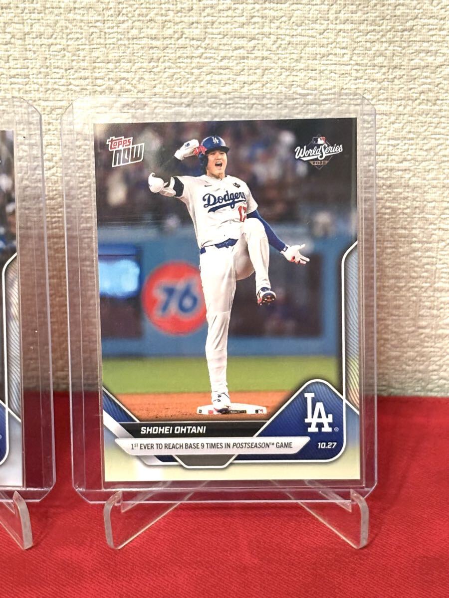 【2本塁打9出塁】大谷翔平 Topps NOW Card 903 906 2枚セット 記念カード toppsカード 野球カード ドジャース topps now 大谷_画像3