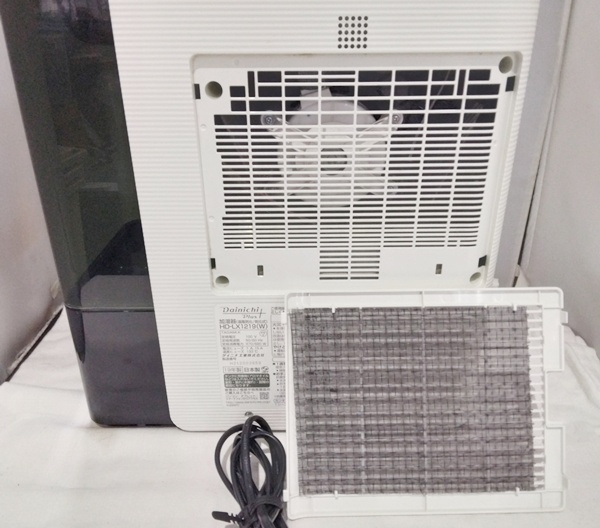 USED品☆ダイニチプラス 加湿器 HD-LX1219 2019年製 ハイブリッド式(温風気化式) プレハブ洋室33畳 木造和室20畳まで対応 通電のみ確認 ☆_画像7