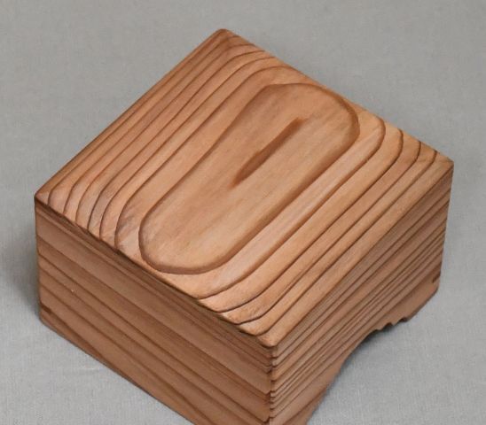 徳島県産木頭杉の駒箱、新品化粧箱付き_画像7