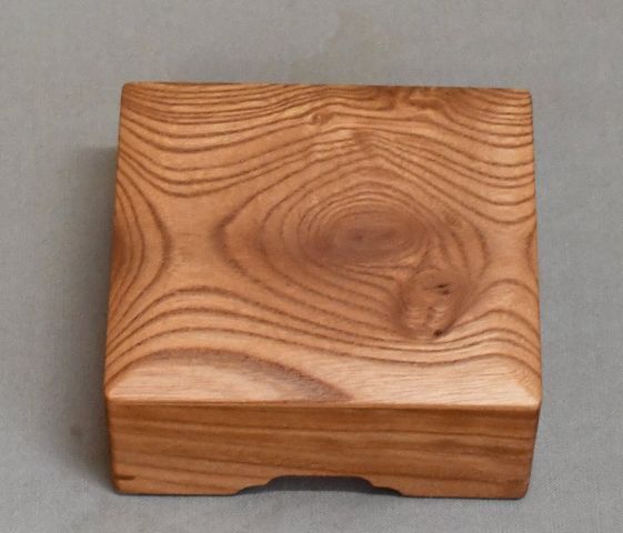 欅の駒箱、横長四面落し。新品._画像3