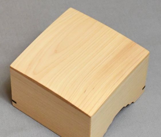 本榧の駒箱　四隅落ち　新品　化粧箱付き_画像7