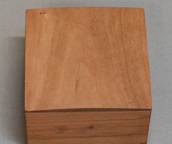 山桜（本桜）材の駒箱　四隅落し　新品 化粧箱付き_画像6