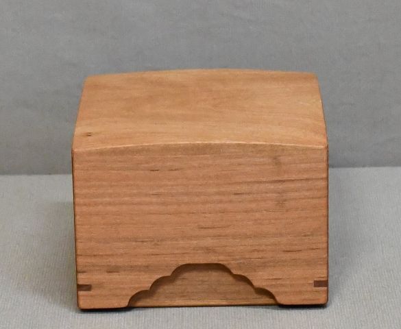 山桜（本桜）材の駒箱　四隅落し　新品 化粧箱付き_画像2