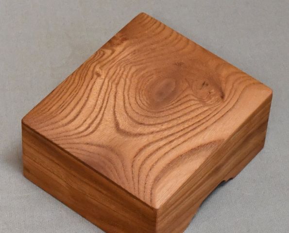 欅の駒箱、横長四面落し。新品._画像7