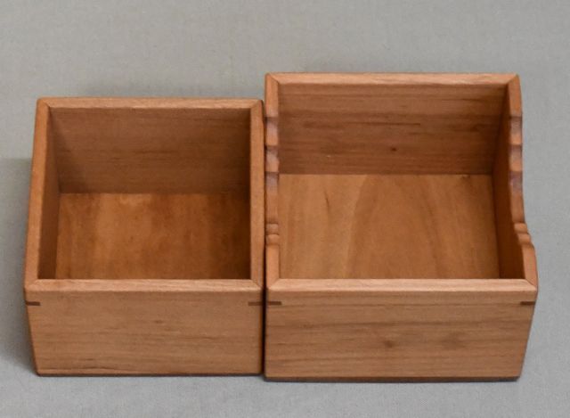 山桜（本桜）材の駒箱　四隅落し　新品 化粧箱付き_画像9