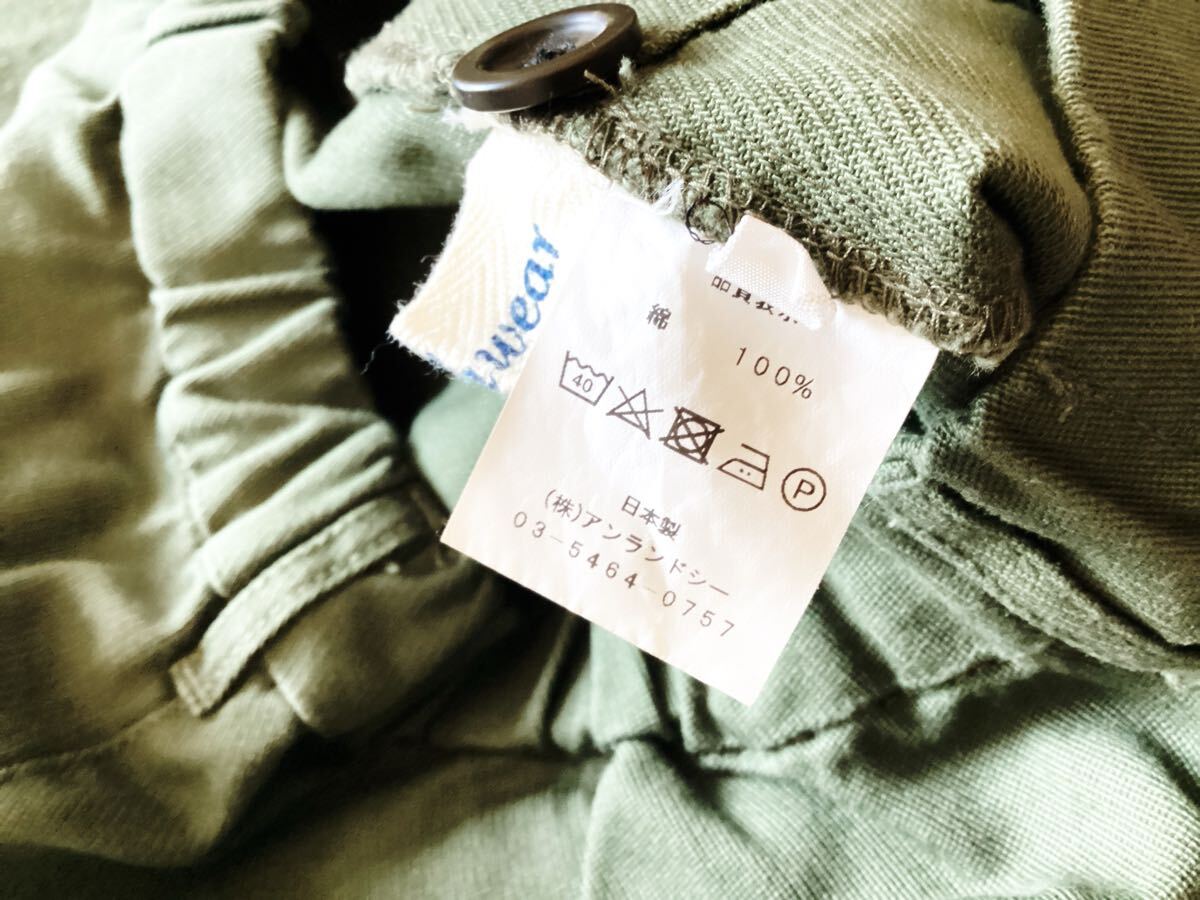 【Sarahwear】サラウェア　ウエストゴム仕様　ゆったりシルエットパンツ　グリーン　3サイズ　定価16280円_画像9