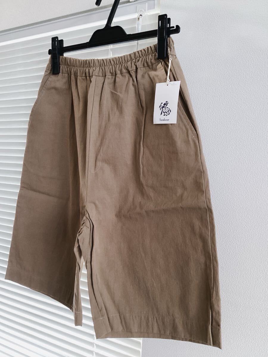 【Sarahwear】サラウェア　ウエストゴム仕様　ゆったりショートパンツ　ハーフパンツ　定価12100円_画像2