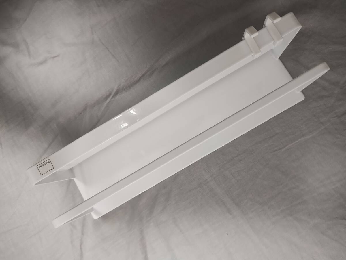 山崎実業(Yamazaki) マグネット式/バス浴室ラック/ワイド/白ホワイト/約W28XD9.5XH8cm/フック2個付きTowerタワー4237_画像3