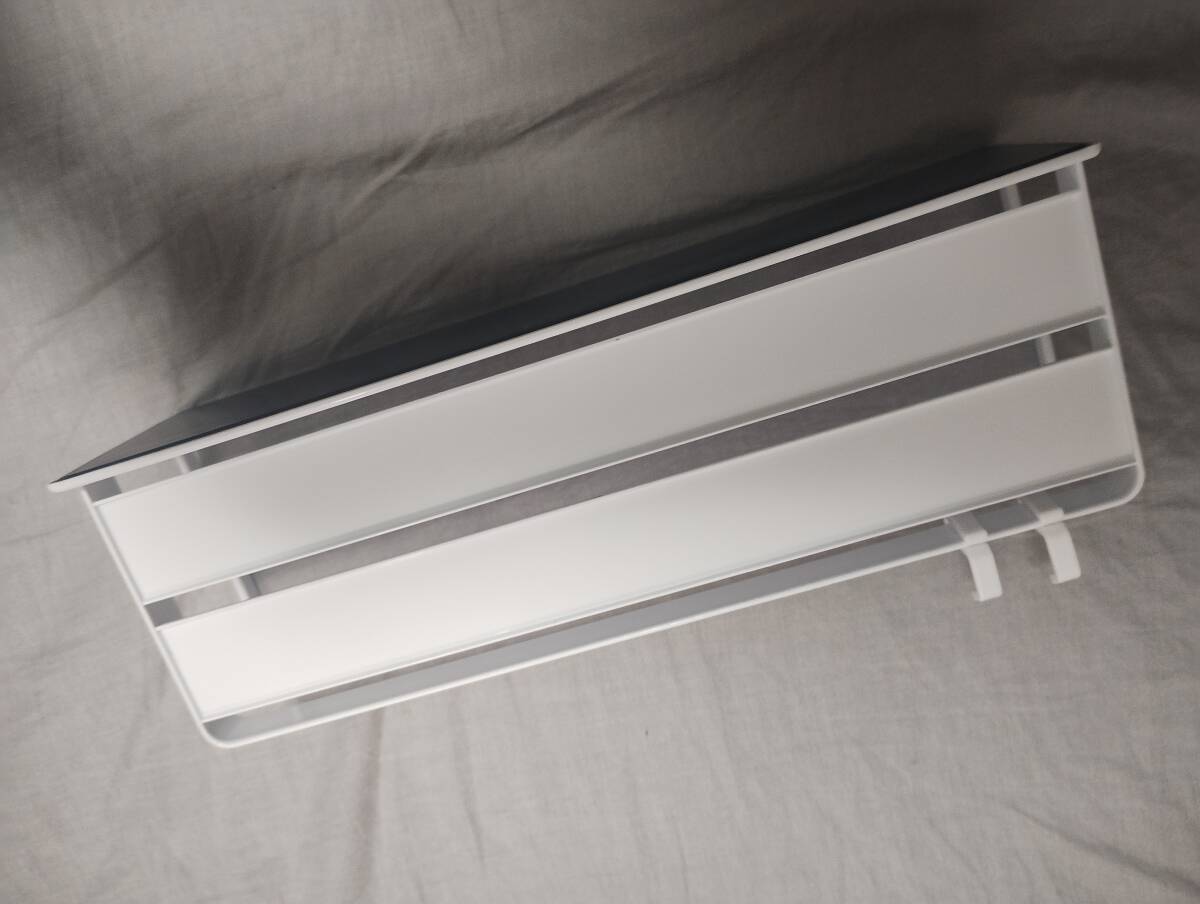 山崎実業(Yamazaki) マグネット式/バス浴室ラック/ワイド/白ホワイト/約W28XD9.5XH8cm/フック2個付きTowerタワー4237_画像4