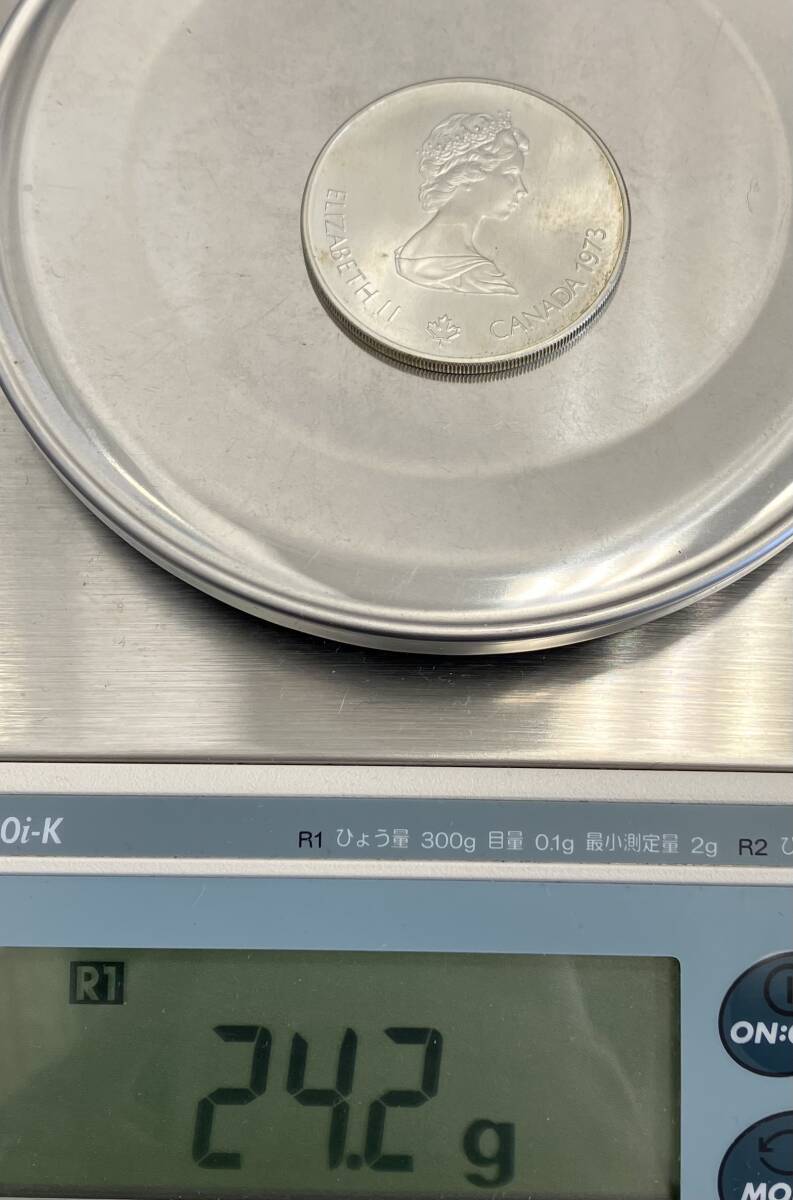 ＃2026A　外国銀貨　外国銭　ケネディ　フランクリン　ハーフダラー銀貨　カナダ　モントリオール　オリンピック　5ドル銀貨　5点　中古品_画像3