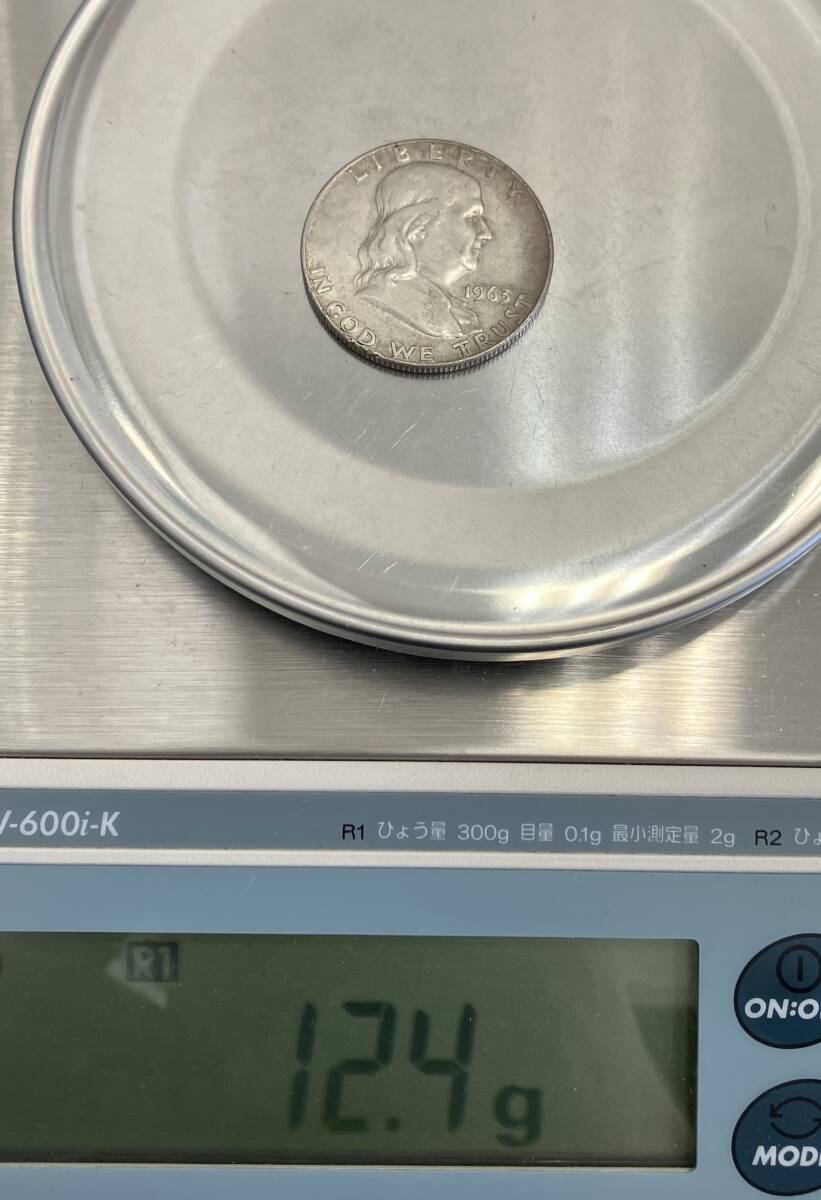 ＃2026A　外国銀貨　外国銭　ケネディ　フランクリン　ハーフダラー銀貨　カナダ　モントリオール　オリンピック　5ドル銀貨　5点　中古品_画像5