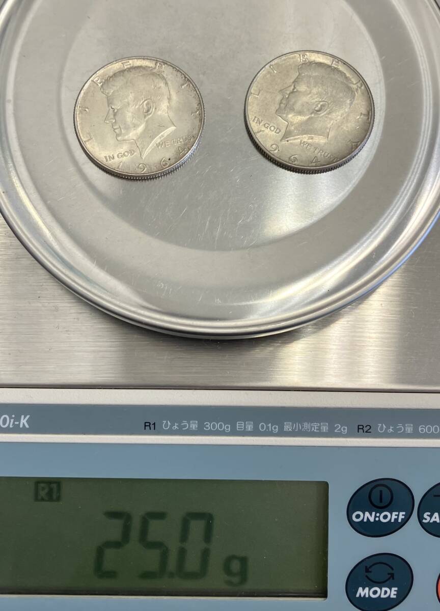 ＃2026A　外国銀貨　外国銭　ケネディ　フランクリン　ハーフダラー銀貨　カナダ　モントリオール　オリンピック　5ドル銀貨　5点　中古品_画像6