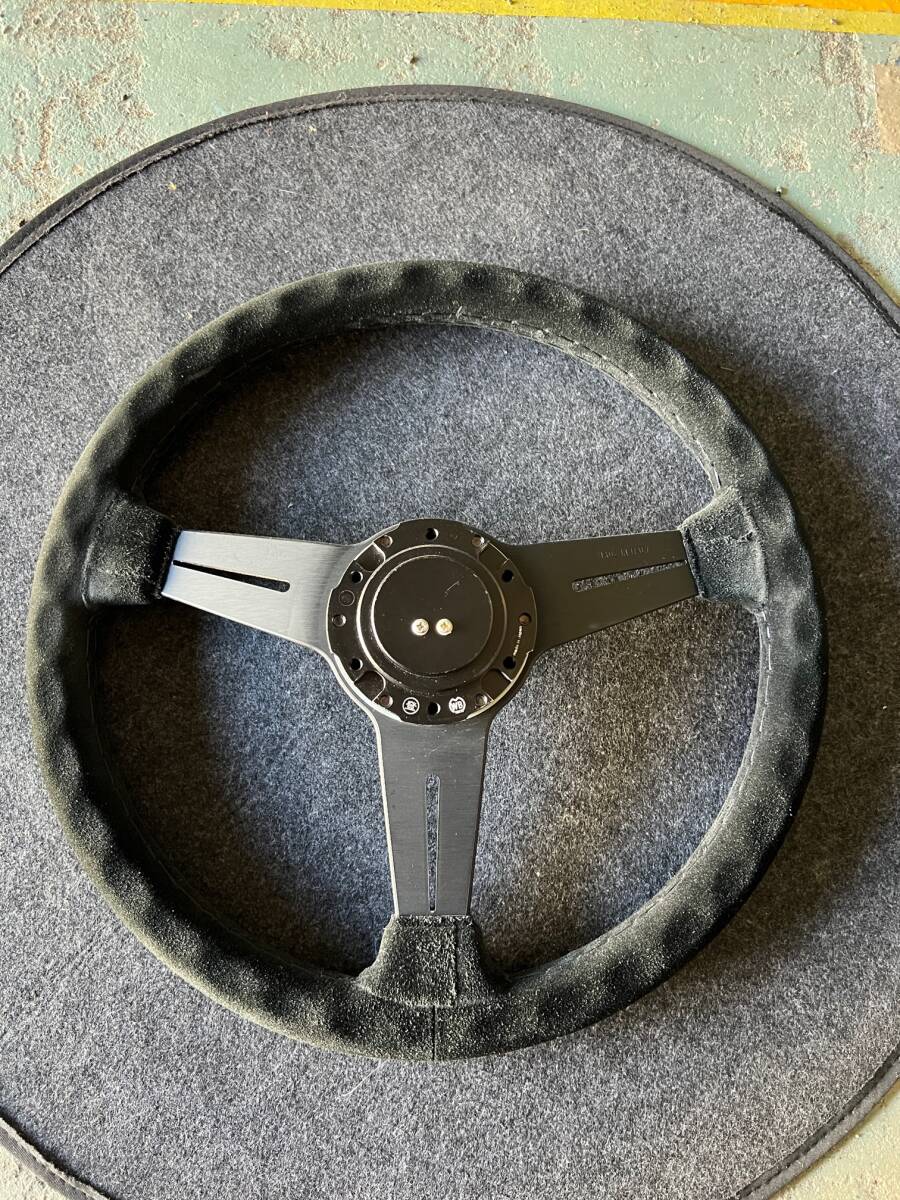 ナルディ バックスキン ステアリング 34パイ_画像3