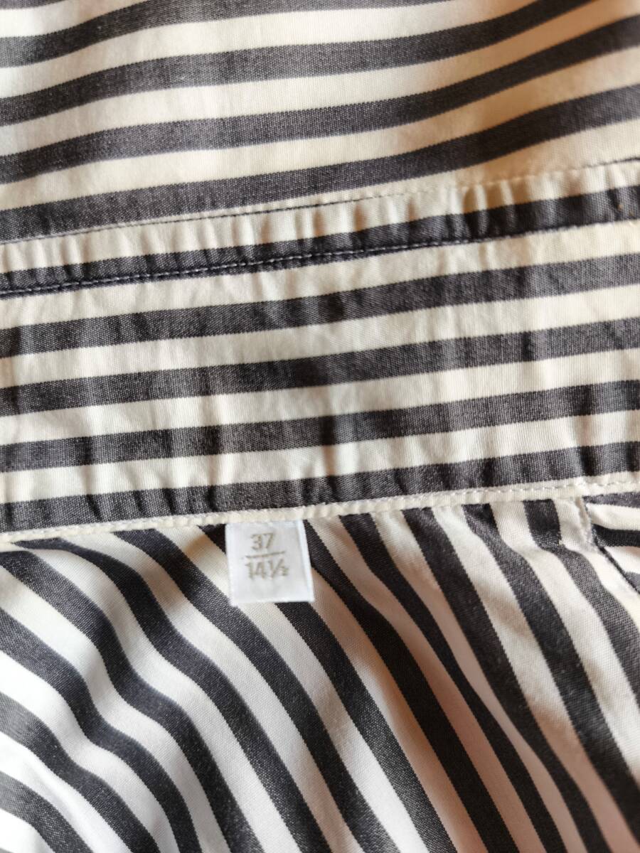 トゥモローランドPILGRIM　黒×白ストライプシャツ_画像4