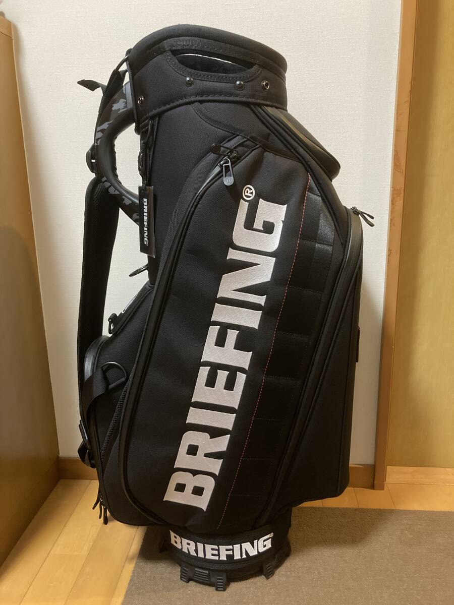 BRIEFING ゴルフ キャディバッグ カート式 9.5型 5分割 CR-3 03 BRG241D38 新品未使用 レアなブラック_画像1