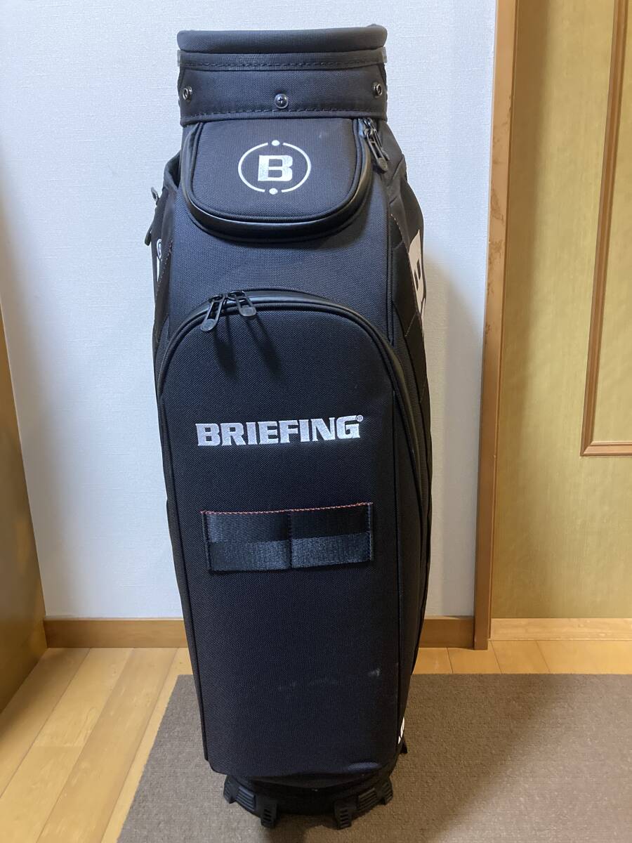 BRIEFING ゴルフ キャディバッグ カート式 9.5型 5分割 CR-3 03 BRG241D38 新品未使用 レアなブラック_画像4