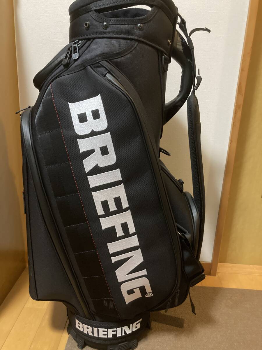 BRIEFING ゴルフ キャディバッグ カート式 9.5型 5分割 CR-3 03 BRG241D38 新品未使用 レアなブラック_画像2
