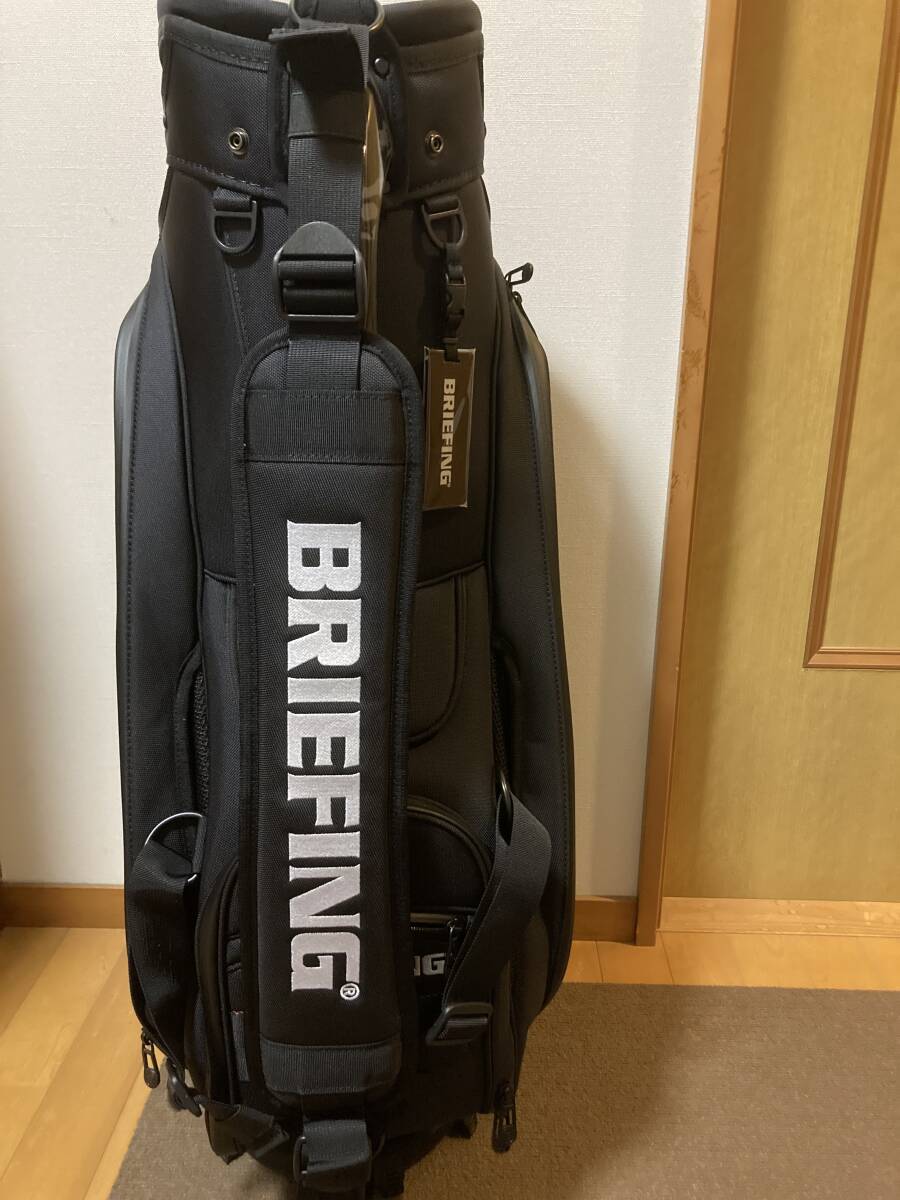BRIEFING ゴルフ キャディバッグ カート式 9.5型 5分割 CR-3 03 BRG241D38 新品未使用 レアなブラック_画像3