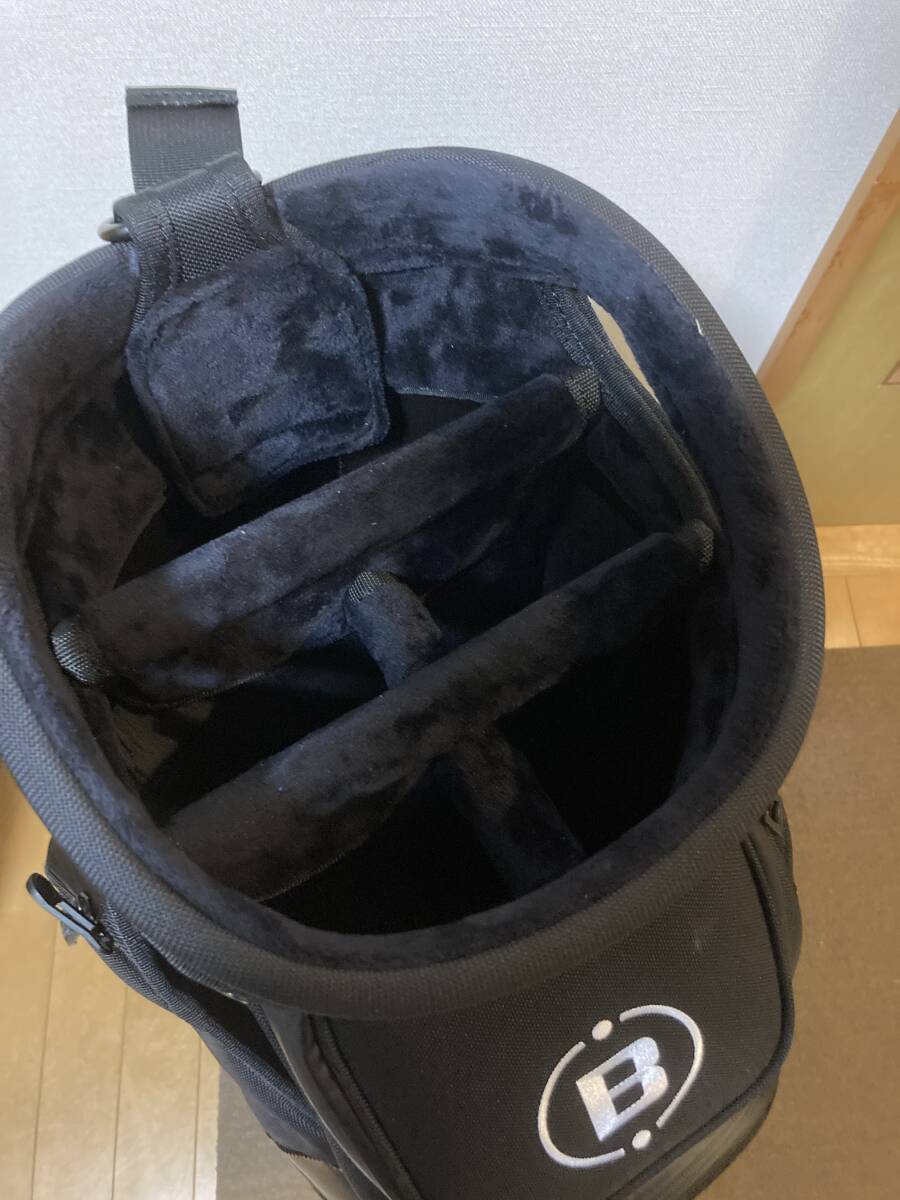 BRIEFING ゴルフ キャディバッグ カート式 9.5型 5分割 CR-3 03 BRG241D38 新品未使用 レアなブラック_画像5