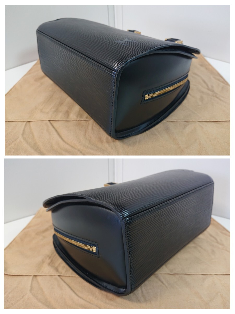 LOUIS VUITTON ルイヴィトン エピ　ポンヌフ M52052 ノワール ハンドバッグ ゴールド金具 手提げ ブラック レディース　美品_画像4