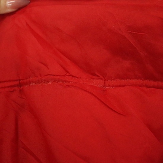 R872 90sビンテージ Lizwear ナイロンジャケット■1990年代製 表記Sサイズ レディース レッド 赤 中綿 アメカジ ストリート 古着 激安 希少_画像9