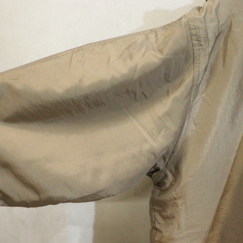 C880 80sビンテージ HUNTCLUB シャイニー フーディー 中綿ジャケット■1980年代製 表記Mサイズ ブラウン アメカジ ストリート 古着卸 90s_画像4