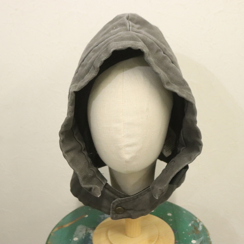 CAP876 2000年代製 CARHARTT カーハート ダックフード GVL■00s グレー 中綿 hat ハット 帽子 小物 古着 アメカジ ストリート アンティーク_画像1