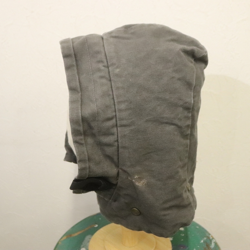 CAP876 2000年代製 CARHARTT カーハート ダックフード GVL■00s グレー 中綿 hat ハット 帽子 小物 古着 アメカジ ストリート アンティーク_画像2