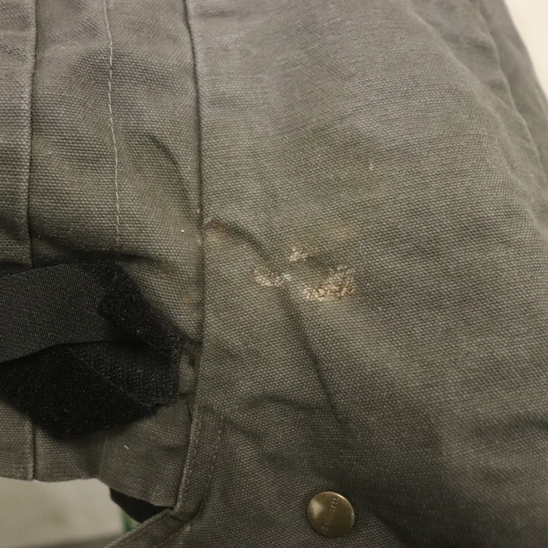 CAP876 2000年代製 CARHARTT カーハート ダックフード GVL■00s グレー 中綿 hat ハット 帽子 小物 古着 アメカジ ストリート アンティーク_画像8