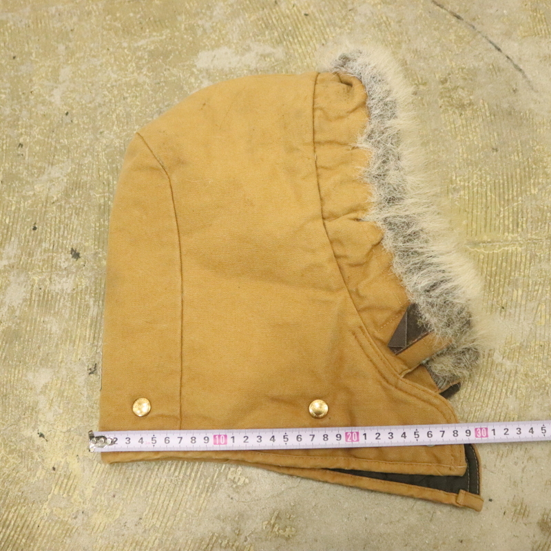 CAP877 80sビンテージ CARHARTT カーハート ダックフード シベリアン■1980年代製 ブラウン 中綿 ファー hat ハット 帽子 古着 アメカジ_画像10