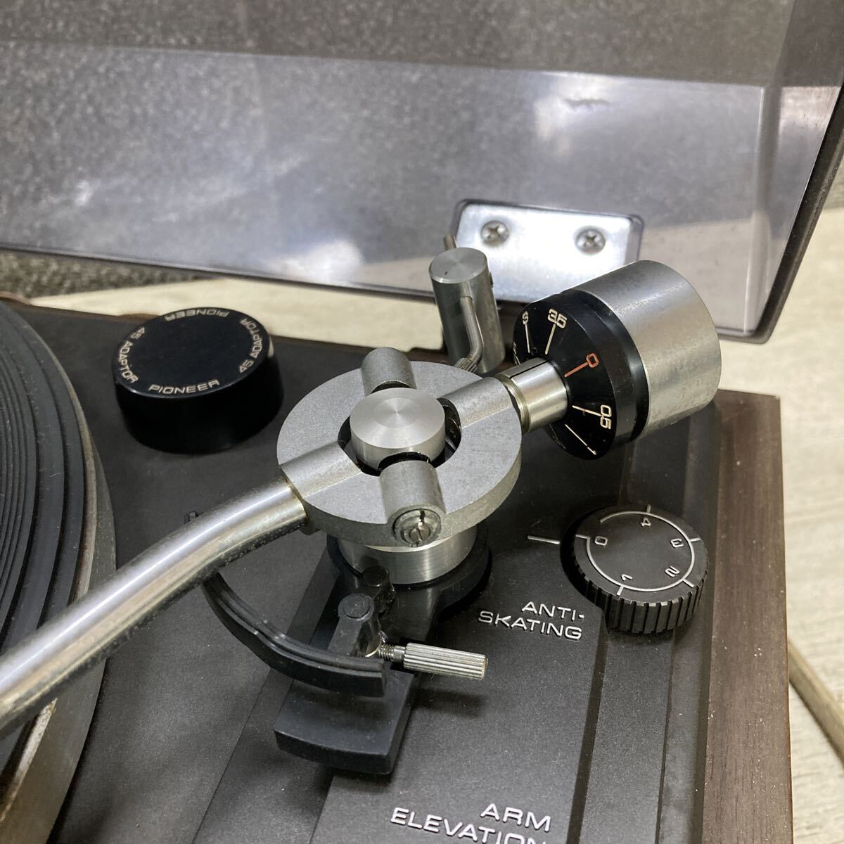 RD11-67 激安 PIONEER PL-A205 FULL AUTO TUNERTABLE レコードプレーヤー 通電NG 中古現状品 ※3回再出品で処分_画像3