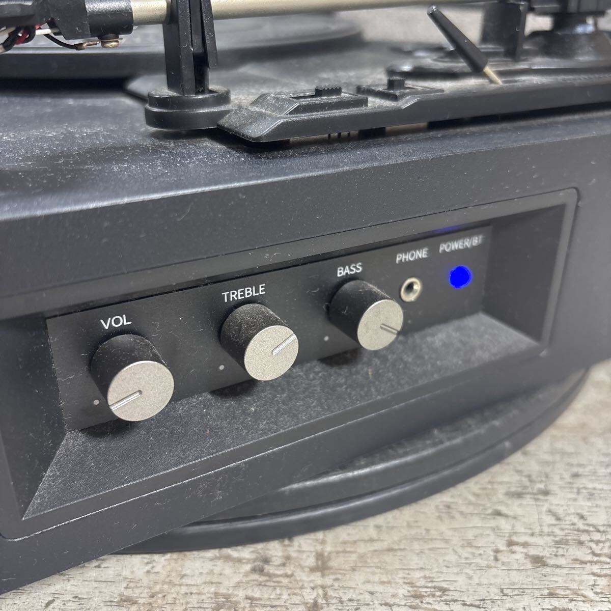 RD11-76 激安 DONNER DP-100 TURNTABLE PLAYER レコードプレーヤー 通電OK 箱付き 中古現状品 ※3回再出品で処分_画像5