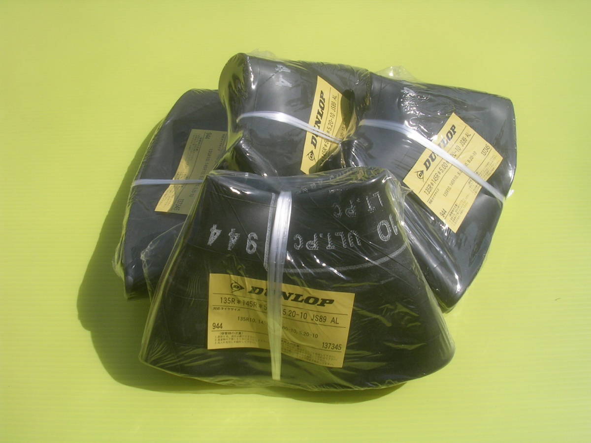 ●即決 10インチ チューブ 4本 JS-89 L型バルブ 4本●145R10 4本 135R10 4本 5.20-10 4本 5.00-10 4本 4.80-10 4本 4.50-10 4本 145-10 他_画像1