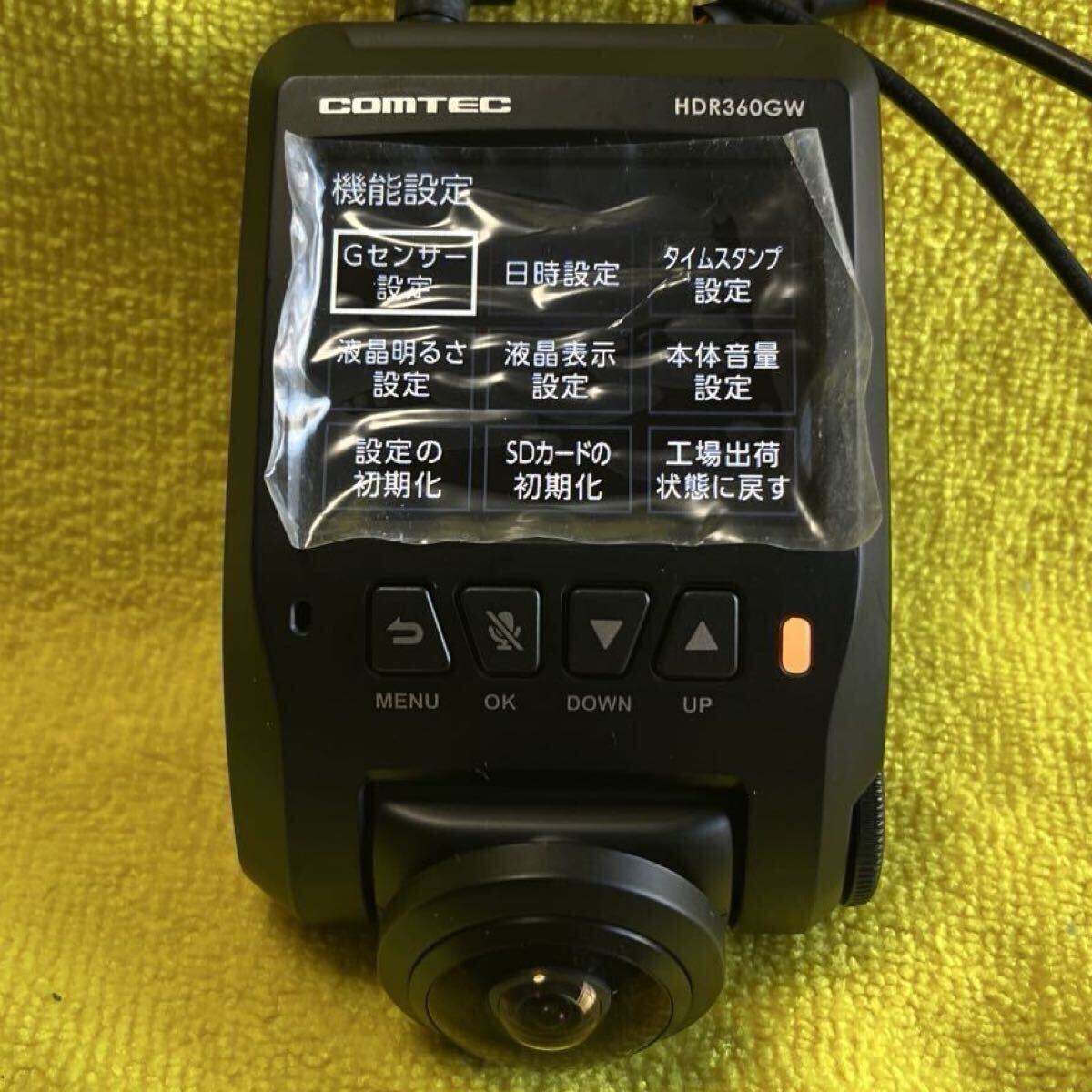 【美品】☆整備品☆内部バッテリー電池交換☆ コムテックドライブレコーダー 360度全方位+リヤカメラ搭載 HDR360GW 340万画素 _画像5