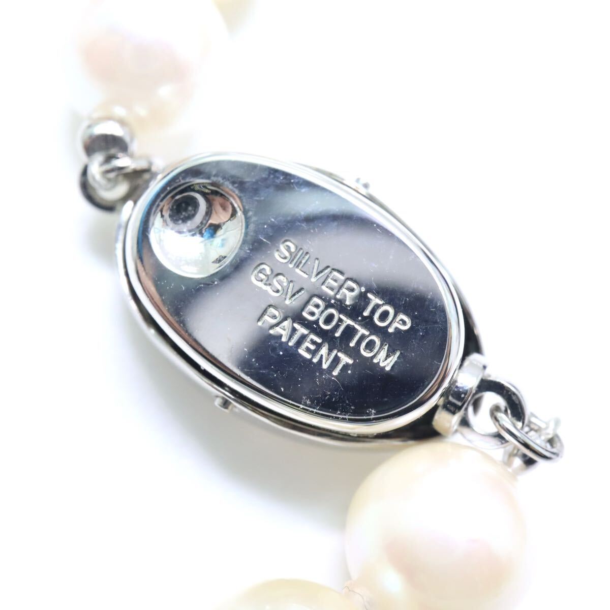 テリ良!!約6.5-8.5mm珠■アコヤ本真珠ネックレス■N 約37.7g 約56.0cm pearl パール jewelry ジュエリー マルチカラー DB0/EA5 U764_画像5