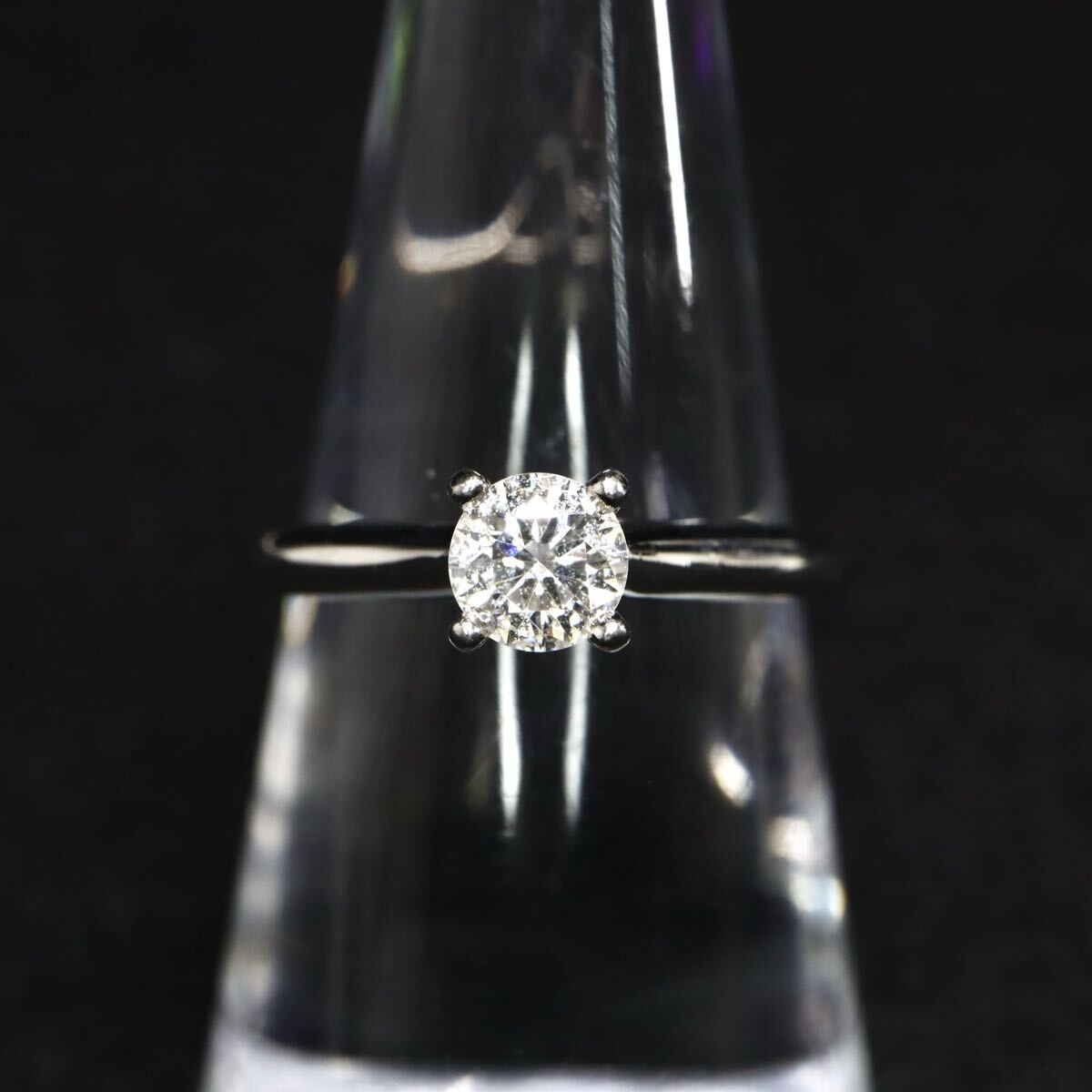 Pt950!!0.32ct!!【Cartier(カルティエ)】■天然ダイヤモンドリング■N 約3.7g 約8.5号 #8.5 diamond 指輪 ring ジュエリー ED1/EE8 U795_画像3