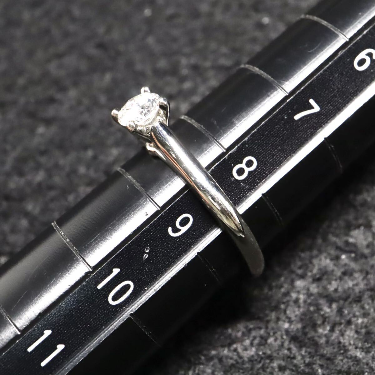Pt950!!0.32ct!!【Cartier(カルティエ)】■天然ダイヤモンドリング■N 約3.7g 約8.5号 #8.5 diamond 指輪 ring ジュエリー ED1/EE8 U795_画像6