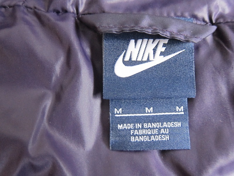 NIKE ナイキ キルティング 中綿 袖 スウェット地 切り替え コート レディース M_画像6