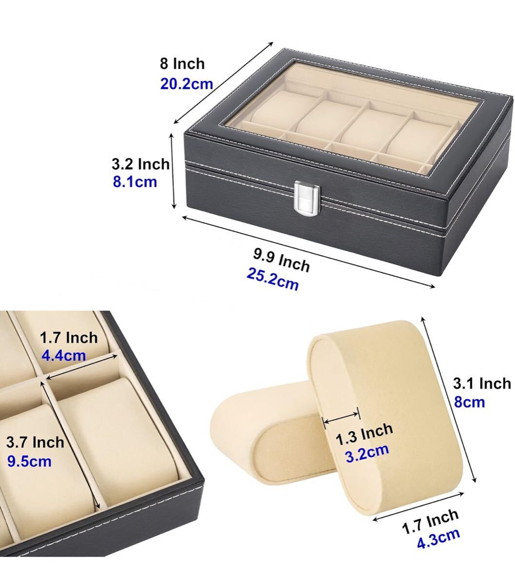 Reodoeer 腕時計収納ケース 腕時計収納ボックス コレクションケース 10本用_画像2