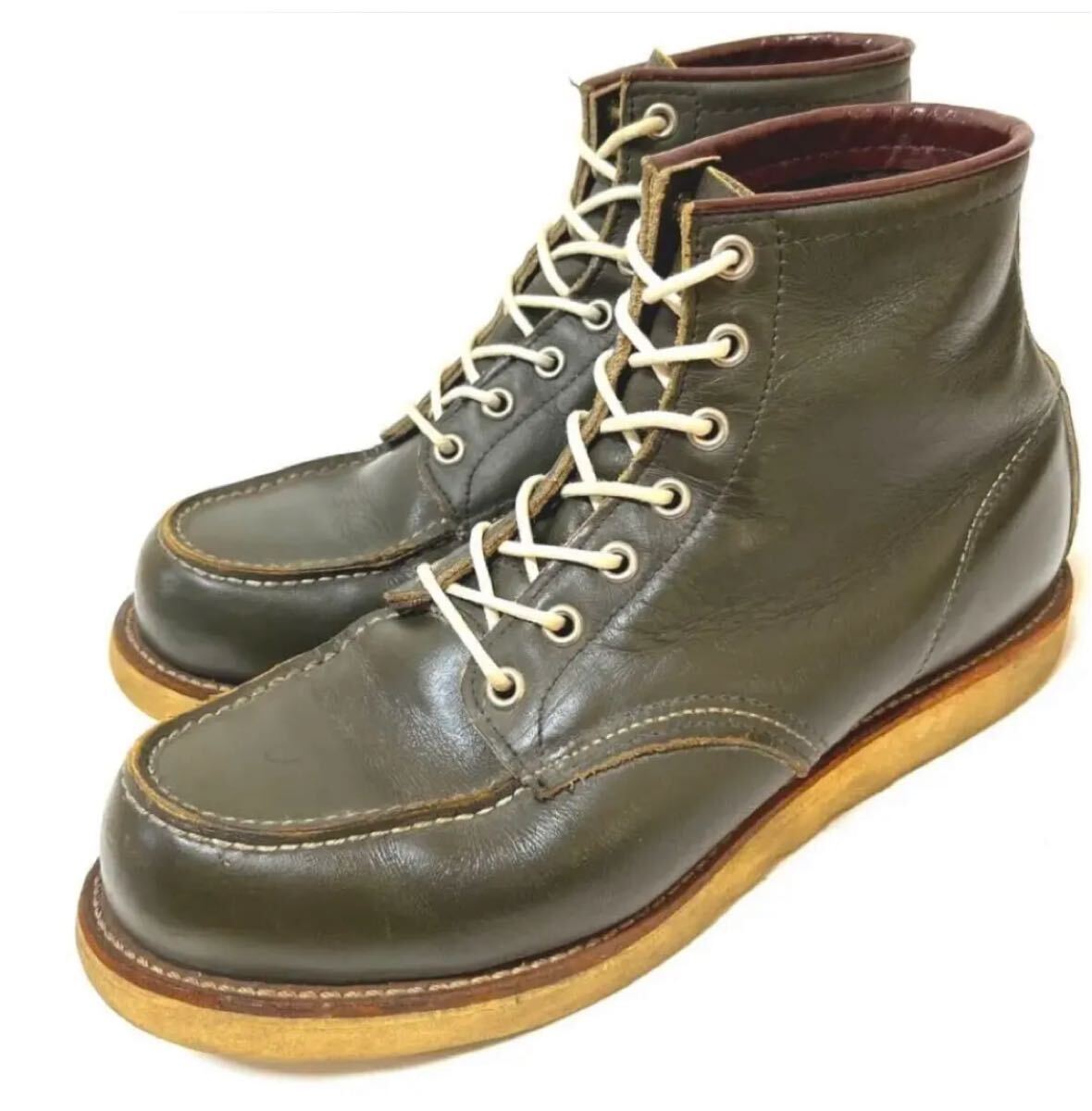 超希少 REDWING レッドウイング 8180 羽タグ モスグリーン 26cm 8E アイリッシュセッター ワークブーツ ブーツ レッドウィング_画像1