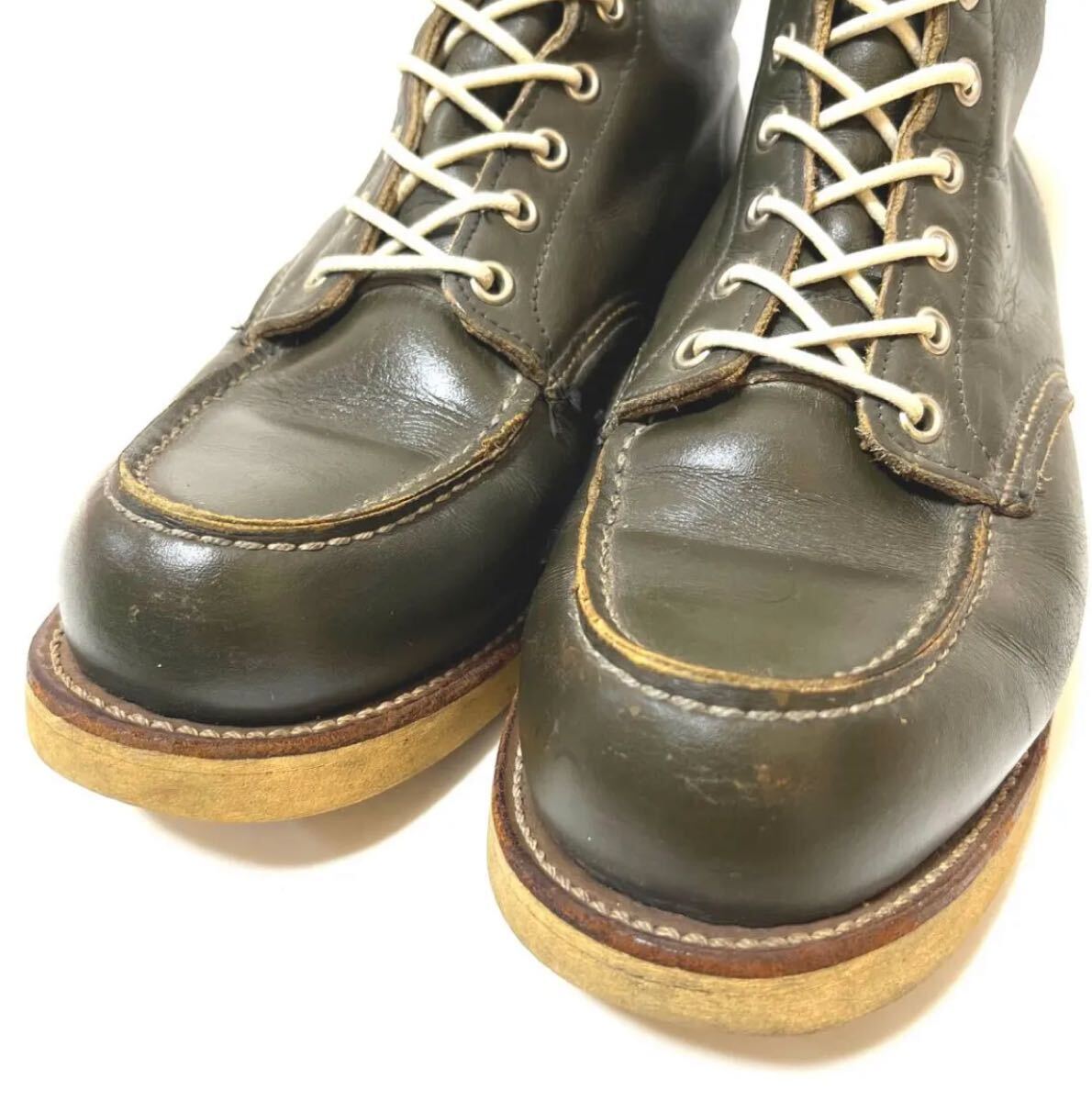 超希少 REDWING レッドウイング 8180 羽タグ モスグリーン 26cm 8E アイリッシュセッター ワークブーツ ブーツ レッドウィング_画像9