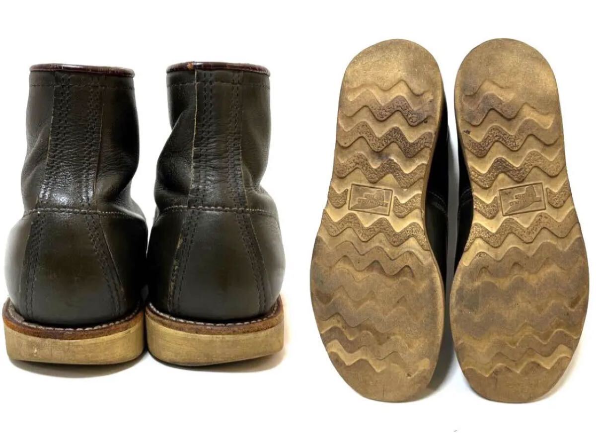 超希少 REDWING レッドウイング 8180 羽タグ モスグリーン 26cm 8E アイリッシュセッター ワークブーツ ブーツ レッドウィング_画像5