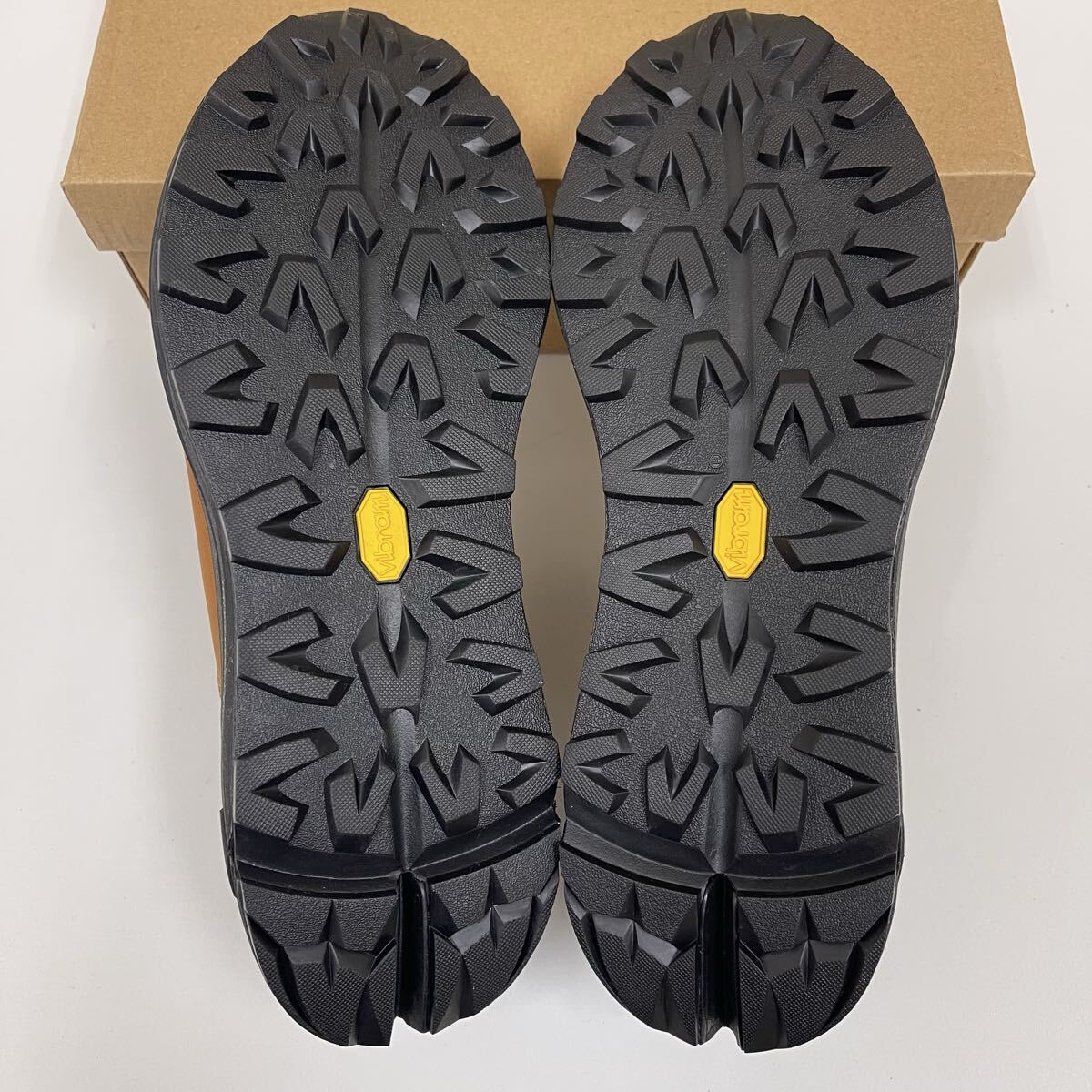 【未使用】playground pg Through レザースニーカー キャメル ブラウン 28,5㎝ フリーロック vibramソール ピージー トレッキング 本革_画像9