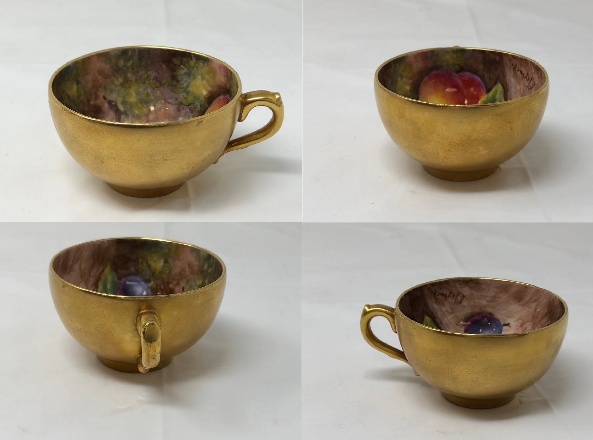 ◆ロイヤルウースター　カップ＆ソーサー　フルーツ　ミニ　本体のみ　中古◆18407★_画像2